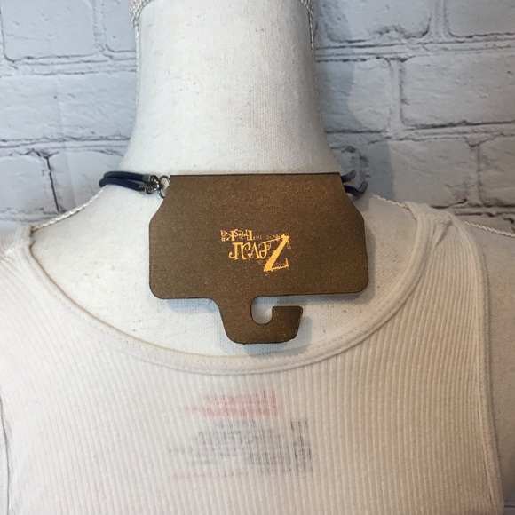 TRESKA COLORFUL POLISHED CORD LONG NECKLACE NWT - Picture 3 of 6